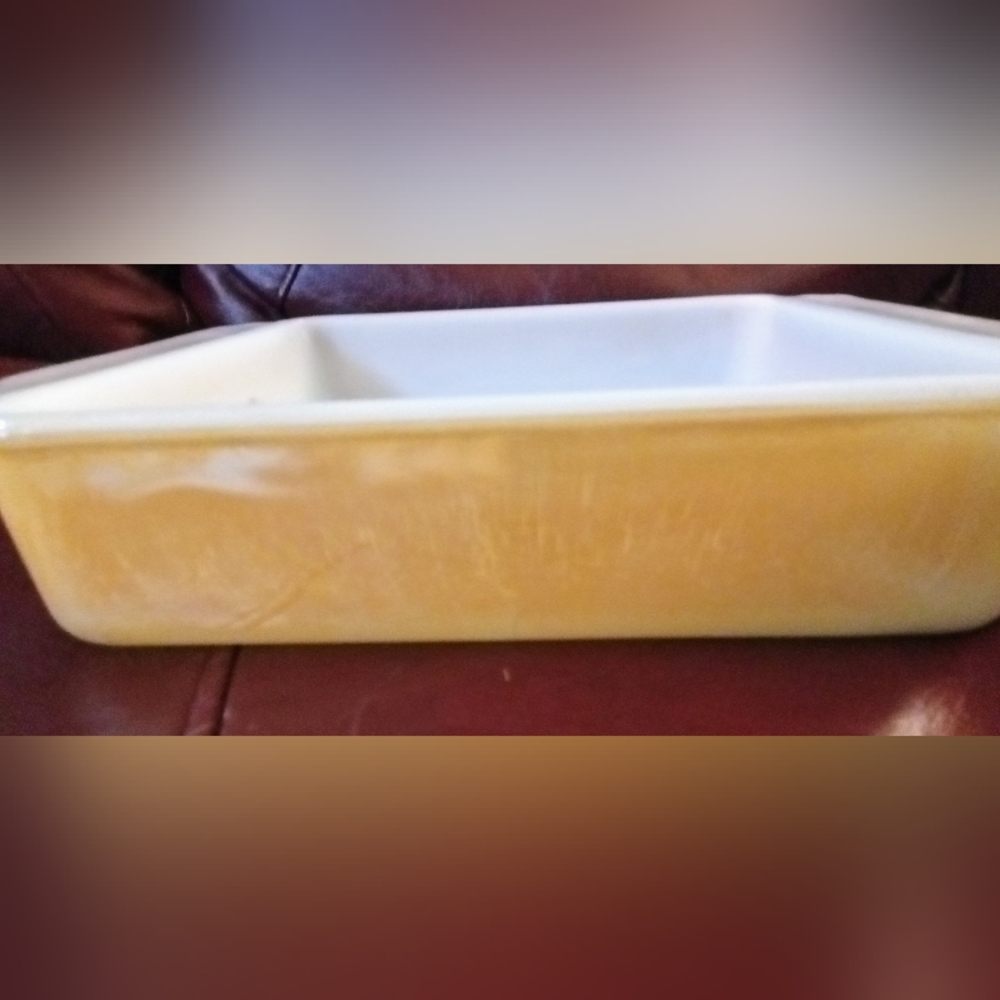 Fire King Peach Luster Ovenware, 8 Inch Dish